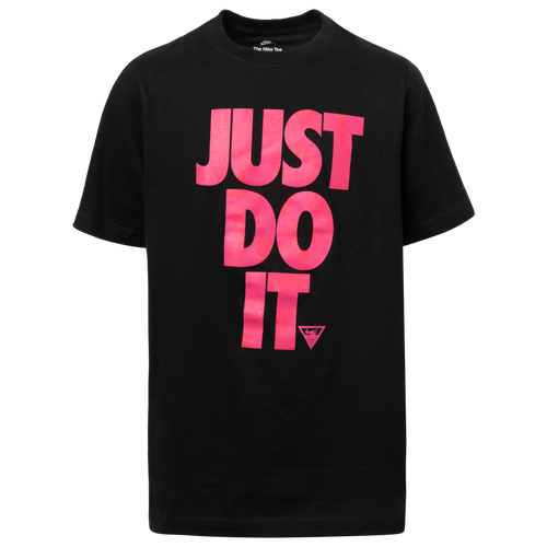 

Boys Nike Nike Beach Party T-Shirt - Boys' Grade School Black/Pink Size XL