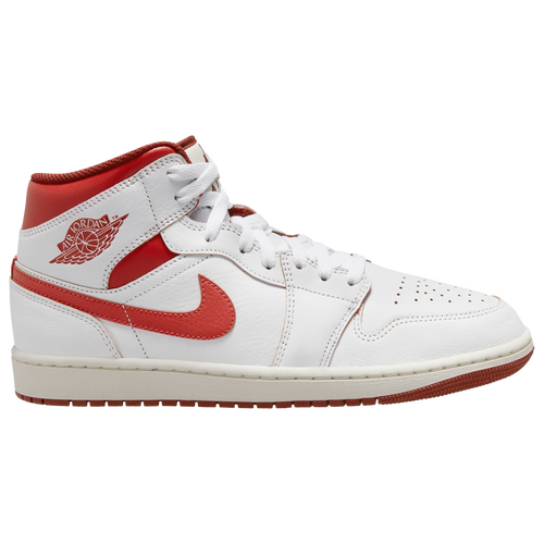 MENS - Jordan Air Jordan 1 Mid SE - White/Lobster Dune Red