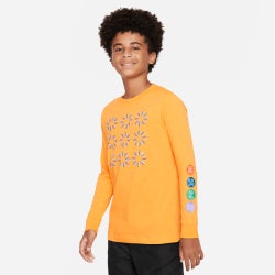 Boys' Grade School - Nike What The Long Sleeve T-Shirt - Yellow