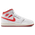 Jordan Air Jordan 1 Mid SE - Boys' Grade School White/Lobster/Dune Red