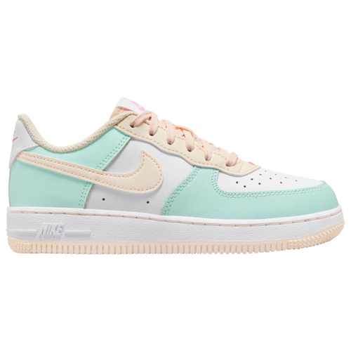 

Nike Boys Nike Air Force 1 Low - Boys' Preschool Shoes White/Guava Ice/Emerald Rise Size 11.0