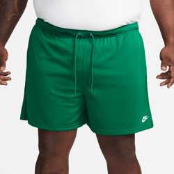 Men's - Nike Club Flow Mesh Shorts - Green/White