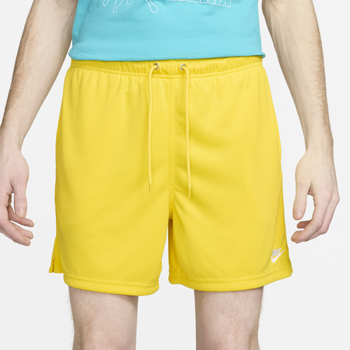 

Nike Mens Nike Club Flow Mesh Shorts - Mens White/Lightening Size XL