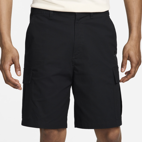 

Nike Mens Nike Club Woven Cargo Shorts - Mens Black/Black Size 28