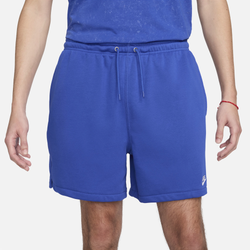 Men's - Nike Club Flow French Terry Shorts - Game Royal/Game Royal/White