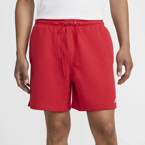 

Nike Mens Nike Club Flow French Terry Shorts - Mens University Red/University Red/White Size XL