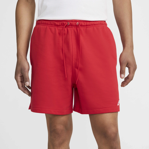 

Nike Mens Nike Club Flow French Terry Shorts - Mens University Red/University Red/White Size XS