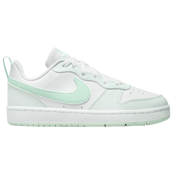 Boys' Grade School - Nike Court Borough Low Recraft - White/Mint Foam/Barely Green