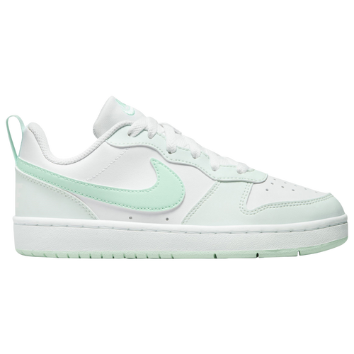 

Boys Nike Nike Court Borough Low Recraft - Boys' Grade School Basketball Shoe White/Mint Foam/Barely Green Size 07.0