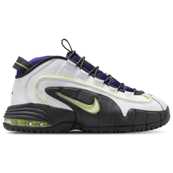 Boys' Grade School - Nike Air Max Penny 1 - White/Lt Lemon Twist/Field Purple