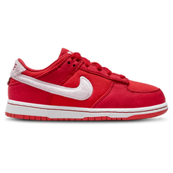 Boys' Preschool - Nike Dunk Low - Light Crimson/Fire Red/Pink Foam