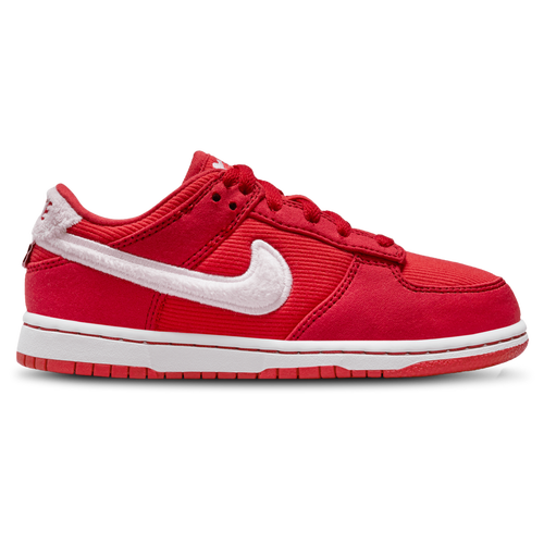 Shop Nike Boys  Dunk Low In Light Crimson/fire Red/pink Foam