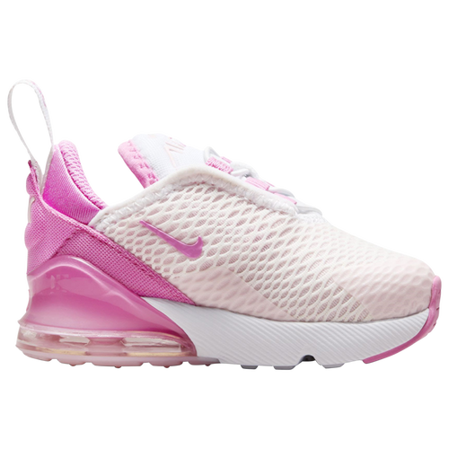 

Boys Nike Nike Air Max 270 - Boys' Toddler Running Shoe White/Playful Pink/Pink Foam Size 03.0