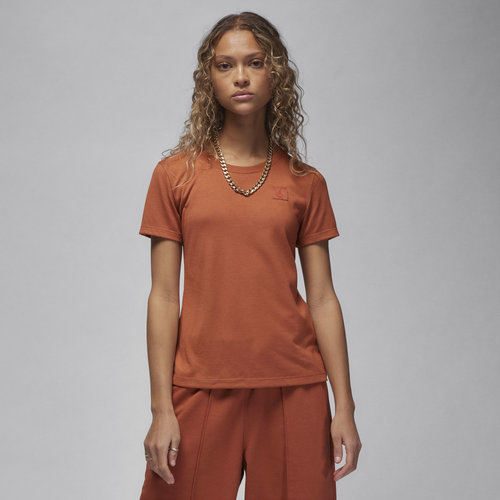 Jordan Womens  Slim Essentials Ss Tee In Dusty Peach