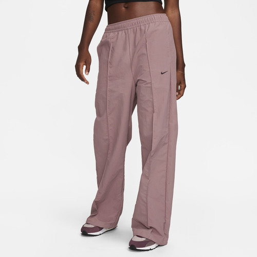 

Nike Womens Nike Trend Woven Mid Rise Pants - Womens Smokey Mauve/Black Size M