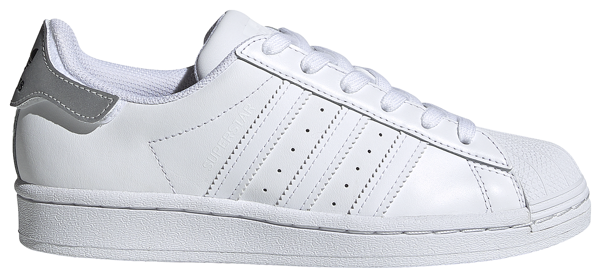 all white shell toe adidas grade school