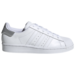 Boys' Grade School - adidas Originals Superstar - White/White
