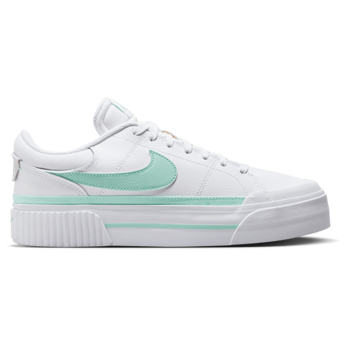 

Nike Womens Nike Court Legacy Lift MT - Womens Shoes White/Mint Foam/Barely Green Size 08.0