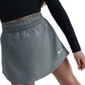 Nike One Dri-FIT High Rise Skort - Nike Smoke Grey/White