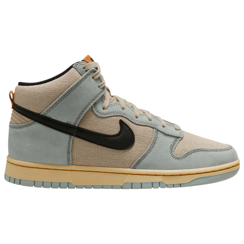 Shop Nike Mens  Dunk High Retro Se Emb In Grain/black/light Pumice