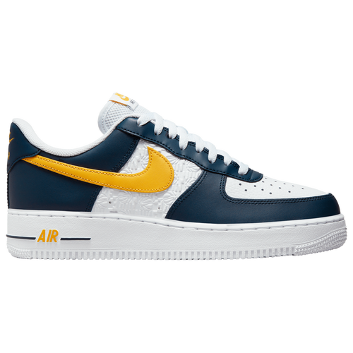 

Nike Mens Nike Air Force 1 Low FLC - Mens Shoes Yellow/White/Navy Size 13.0