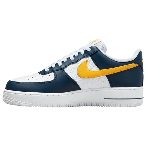 Nike air force 1 low blue and yellow hotsell