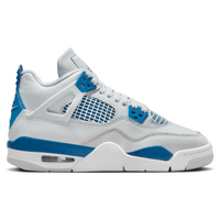 Boys' Grade School - Jordan AJ Retro 4 OG - Off White/Military Blue/Neutral Grey