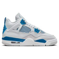 Boys' Grade School - Jordan AJ Retro 4 OG - Off White/Military Blue/Neutral Grey