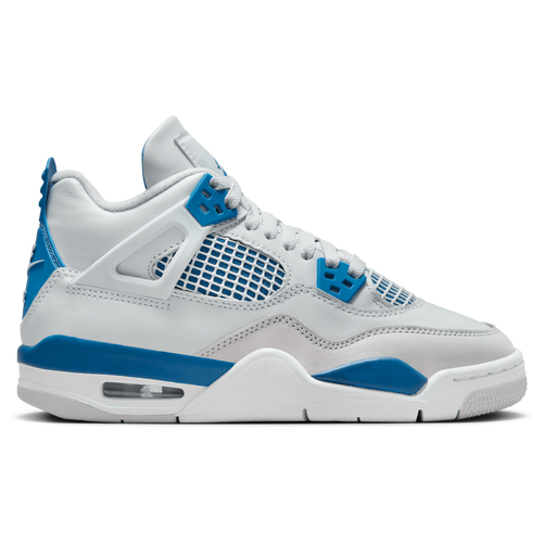 

Boys Jordan Jordan AJ Retro 4 OG - Boys' Grade School Basketball Shoe Off White/Military Blue/Neutral Grey Size 05.5