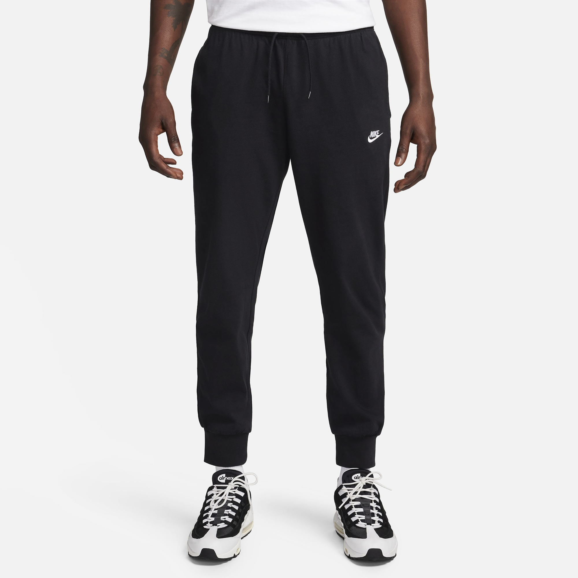 ★★Nike★★ Club Knit Jogger M Dark Grey Heather White FQ43 Buy Nike Club Men's Knit Joggers - Dark Grey Heather/White