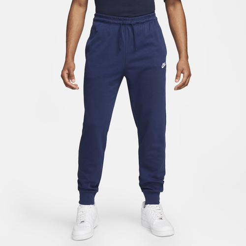 

Nike Mens Nike Club Knit Jogger - Mens Midnight Navy/White Size XL