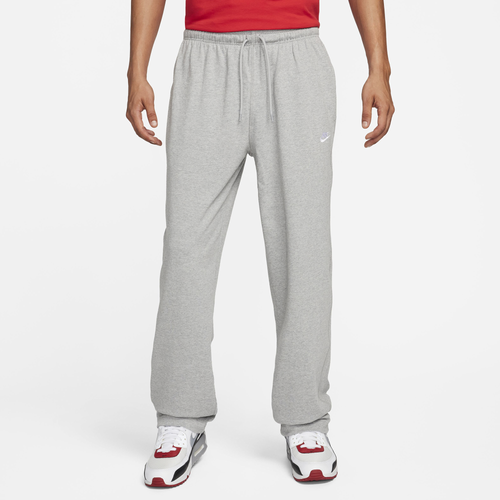 

Nike Mens Nike Club Knit Open Hem Pants - Mens White/Dk Grey Heather Size XL