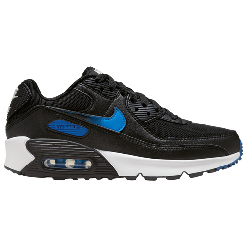 

Nike Boys Nike Air Max 90 - Boys' Grade School Running Shoes Black/Photo Blue/Court Blue Size 4.0