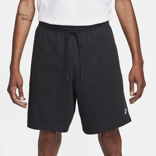 

Nike Mens Nike Club Knit Short - Mens Black/White Size XXL