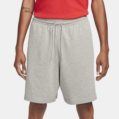 

Nike Mens Nike Club Knit Shorts - Mens Dk Grey Heather/White Size S