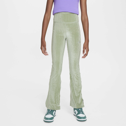 Girls' Grade School - Nike NSW Tight Flare Cozy Rib - Jade Horizon/Oil Green