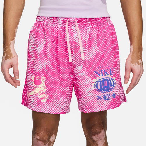 Shop Nike Mens  Club Mesh Flow Dayhike Shorts In Alchemy Pink/medium Soft Pink