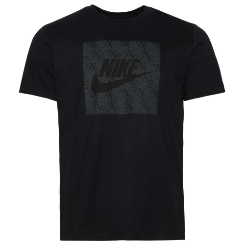 

Nike Mens Nike Monogram T-Shirt - Mens Black/Black Size M