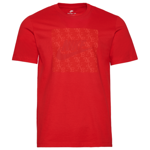 

Nike Mens Nike Monogram T-Shirt - Mens Red/Red Size M