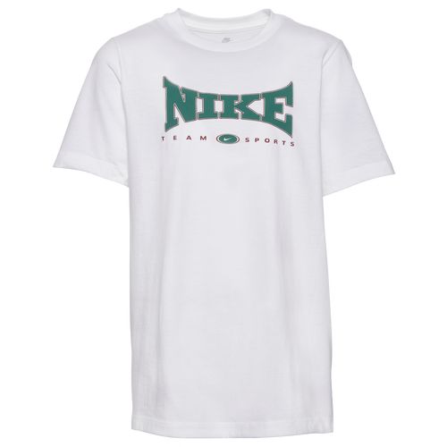 

Boys Nike Nike Vintage Logo T-Shirt - Boys' Grade School White/Green Size S