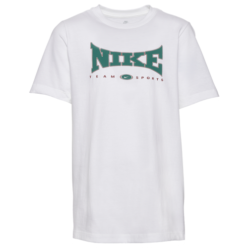 

Nike Boys Nike Vintage Logo T-Shirt - Boys' Grade School White/Green Size S