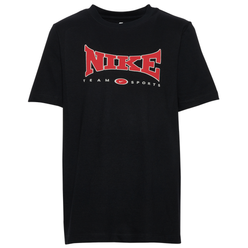 

Boys Nike Nike Vintage Logo T-Shirt - Boys' Grade School Black/Red Size S