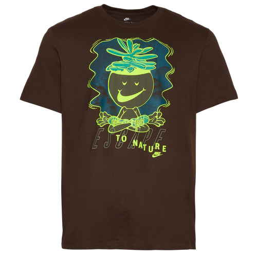 Nike Mens  Escape To Nature 2 T-shirt In Brown/multi