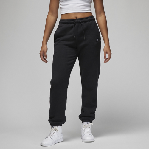 

Jordan Womens Jordan Brooklyn Fleece Pants - Womens Black/White Size L