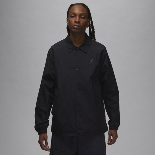 

Jordan Mens Jordan Essential Coaches Jacket - Mens Black/Black Size XL