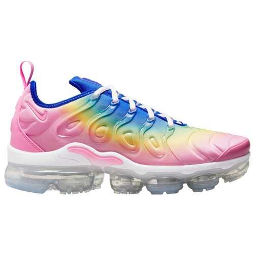 Shop Nike Womens  Air Vapormax Plus In Pink Spell/citron/spring Green