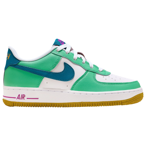 Nike Kids' Boys  Air Force 1 Lv8 Ap In White/green Abyss/spring Green