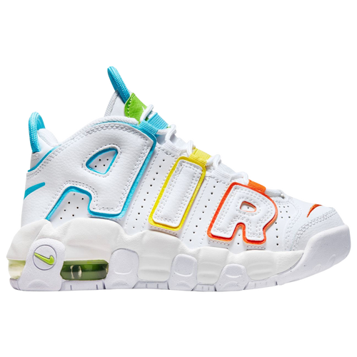 

Boys Preschool Nike Nike Air More Uptempo WCRD - Boys' Preschool Shoe White/Baltic Blue/Opti Yellow Size 11.0