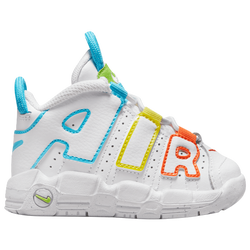 Boys' Toddler - Nike Air More Uptempo WCRD - White/Baltic Blue/Opti Yellow