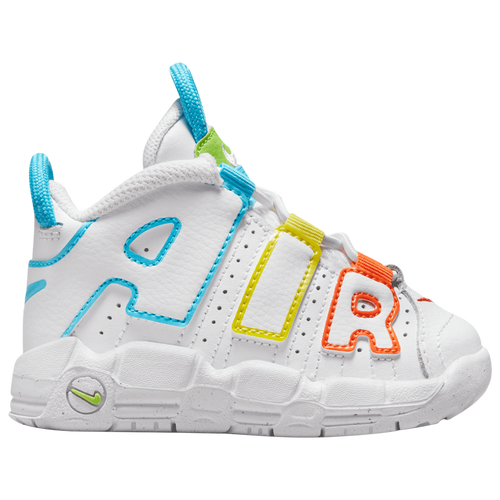 Nike Air More Uptempo White/Baltic Blue/Optic Yellow Grade